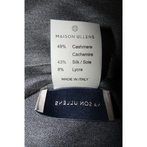 MAISON ULLENS COAT Reversible Cashmere Silk Made in Italy - Picture 7 of 7